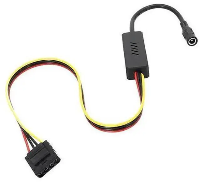 Main image of DC 5525 to IDE Large 4PIN Hard Drive Power Cable, DC 12V to Molex 4Pin Power Cord Built-in Step-Down Voltage Regulator for IDE Hard Drive