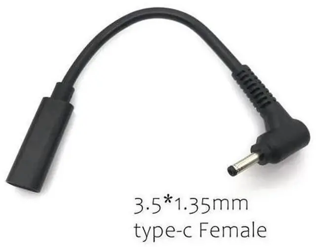 Main image of USB C Female to 3.5x1.35mm Male DC Power Adapter Cable, PD Trigger Type-C to DC 3.5*1.35 Converter Cord, Type-C PD Power Connector for Laptops, CCTV Cameras, Electronic Equipment