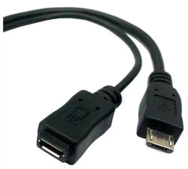 Alt view image 3 of 7 - USB 2.0 OTG Adapter Cable, USB A Male to Micro USB OTG Cord with Extra Micro USB Power Supply Port, Supports Data Sync and Simultaneous Charging for Android Phones, Tablets