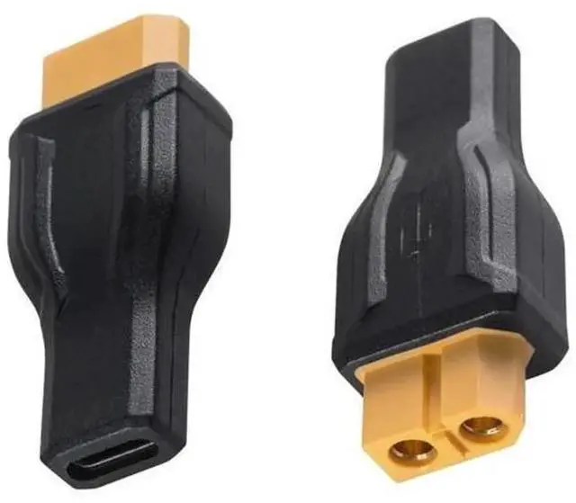 Main image of 2 Pack USB C to XT60 Adapter Cable, 100W 20V 5A PD Type-C Male to XT60 Female Power Conversion Cord for RC Models, Energy Storage Power Station, Outdoor Power Supply, Portable Monitor