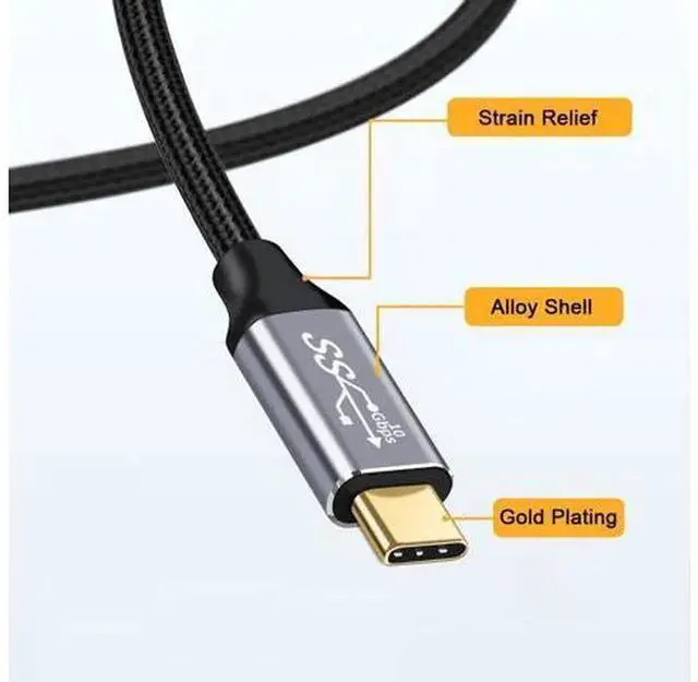 Alt view image 6 of 7 - 90 Degree Right Angled Type-C to USB-C Cable, USB3.1 10Gbps Data Transfer 100W Fast Charging Cord, 0.5m Short USB C Cable Compatible with Laptops, Smartphones, Tablets and USB-C Devices