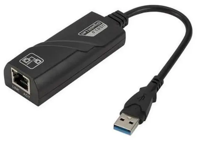 Main image of USB 3.0 Gigabit Ethernet Adapter, USB3.0 to RJ45 10/100/1000Mbps LAN Network Card, Portable USB to Ethernet Dongle, Wired Network Adapter for MacBook, Laptop, Desktop PC, Stable Wired Internet Connect
