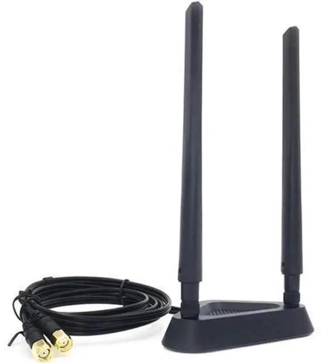 Alt view image 4 of 4 - 2.4G 5G Dual Band WiFi Antenna, 8DB High Gain SMA Antenna with Magnetic Suction Base, Extension Cable Wireless Network Antenna for WiFi Router, Wireless Network Card, Wireless Adapter