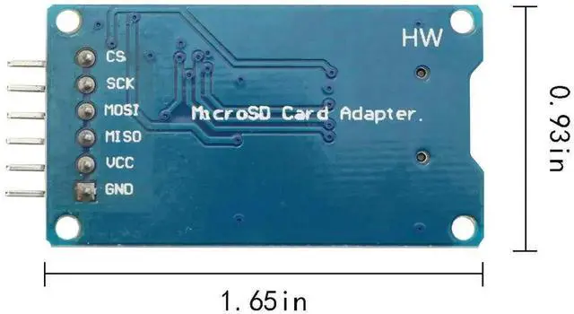 Alt view image 2 of 5 - 2PCS Micro SD TF Card Reader Module, 6 Pin SPI Interface Micro SD Storage Board Memory Shield Expansion Module Mini TF Memory Card Adapter for MCU Microcontroller Development Projects