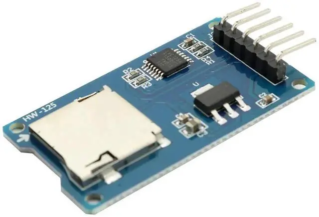 Alt view image 5 of 5 - 2PCS Micro SD TF Card Reader Module, 6 Pin SPI Interface Micro SD Storage Board Memory Shield Expansion Module Mini TF Memory Card Adapter for MCU Microcontroller Development Projects