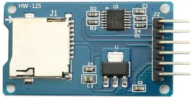 Alt view image 3 of 5 - 2PCS Micro SD TF Card Reader Module, 6 Pin SPI Interface Micro SD Storage Board Memory Shield Expansion Module Mini TF Memory Card Adapter for MCU Microcontroller Development Projects