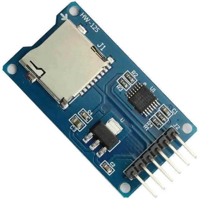 Alt view image 4 of 5 - 2PCS Micro SD TF Card Reader Module, 6 Pin SPI Interface Micro SD Storage Board Memory Shield Expansion Module Mini TF Memory Card Adapter for MCU Microcontroller Development Projects
