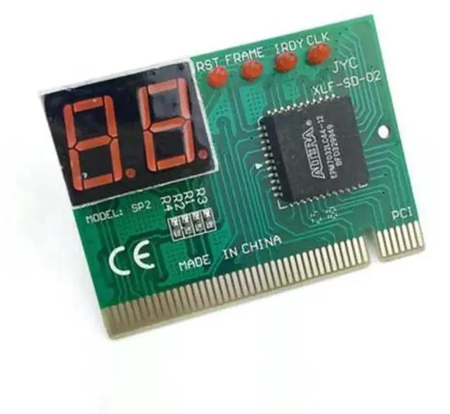 Alt view image 3 of 4 - 2 Digit LCD PCI Diagnostic Debug Card, PC Motherboard POST Test Analyzer, Computer Troubleshooting POST Tester Check Code Card, Professional Hardware Fault Detector for Desktop PCI Slot Mainboard Repa