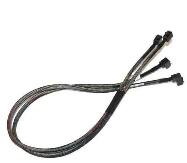 Alt view image 3 of 7 - Mini SAS HD SFF-8643 RAID Cable PN 8T05V / 08T05V / CN-08T05V, A1 B1 Dual SFF-8643 Server Internal Cable, Compatible with Dell PowerEdge R730XD & H730P PERC RAID Controller Storage Backplane Connectio