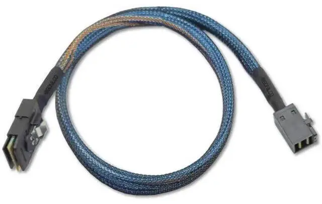 Alt view image 5 of 5 - High Performance Mini SAS HD Cable SFF-8643 to SFF-8087 Data Transfer Cord, 3.2 Feet Male to Male Mini SAS Cable, Server RAID Controller Hard Disk Array Transmission Cable