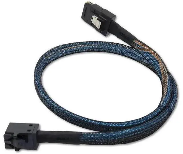 Alt view image 3 of 5 - High Performance Mini SAS HD Cable SFF-8643 to SFF-8087 Data Transfer Cord, 3.2 Feet Male to Male Mini SAS Cable, Server RAID Controller Hard Disk Array Transmission Cable