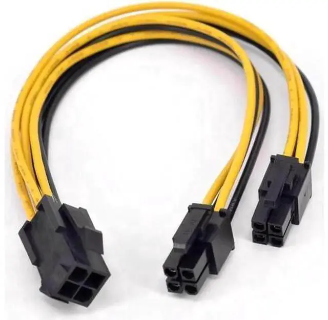 Main image of ATX 12V 4Pin CPU Power Y Splitter Extension Cable, 18AWG P4 1 to 2 Female Power Adapter Cord, 20cm 4Pin CPU Power Supply Splitter Cable for Desktop Motherboard CPU Power Port