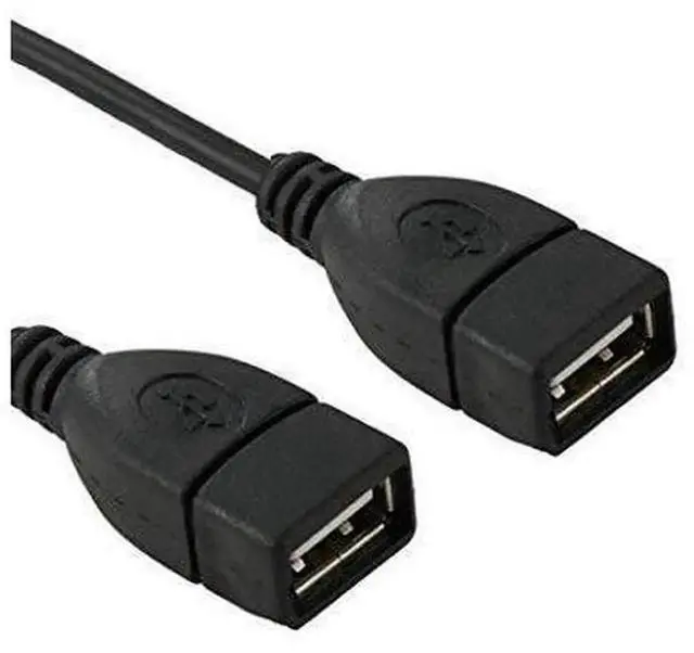 Alt view image 4 of 5 - USB 2.0 9/10Pin Front Panel Header Y Splitter Cable, 1 Male to 2 Female Motherboard USB Extension Adapter Cord for Desktop PC Internal Wiring