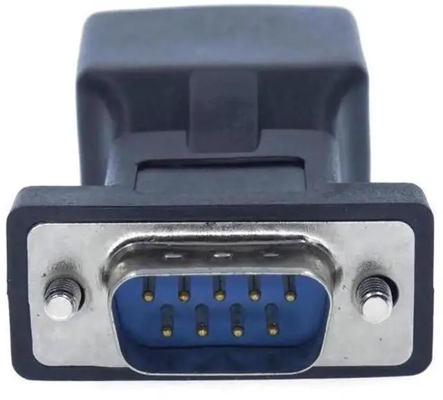 Alt view image 5 of 5 - DB9 Male to RJ45 Female Serial Adapter, RJ45 to RS232 Converter, 9Pin COM Port to Ethernet RJ45 Port Adapter, RS232 Serial Signal Transfer Adapter for Serial Network Communication Equipment