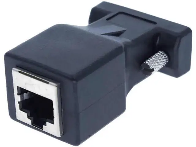 Alt view image 4 of 5 - DB9 Male to RJ45 Female Serial Adapter, RJ45 to RS232 Converter, 9Pin COM Port to Ethernet RJ45 Port Adapter, RS232 Serial Signal Transfer Adapter for Serial Network Communication Equipment
