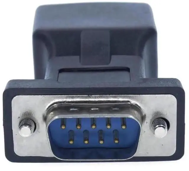 Alt view image 5 of 5 - DB9 Male to RJ45 Female RS232 Serial Adapter, RJ45 to 9Pin RS232 Converter, Serial COM Port to RJ45 Network Port Adapter, Extend RS232 Signal via CAT5/CAT6 Ethernet Cable