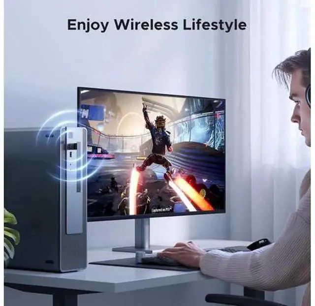 Alt view image 5 of 7 - UGREEN USB Bluetooth 6.0 Adapter for PC, Bluetooth Dongle Receiver with EDR & BLE, Plug & Play for Windows 11/10/8.1, Connect Wireless Headphones, Keyboard, Mouse, Speakers & Bluetooth Printers
