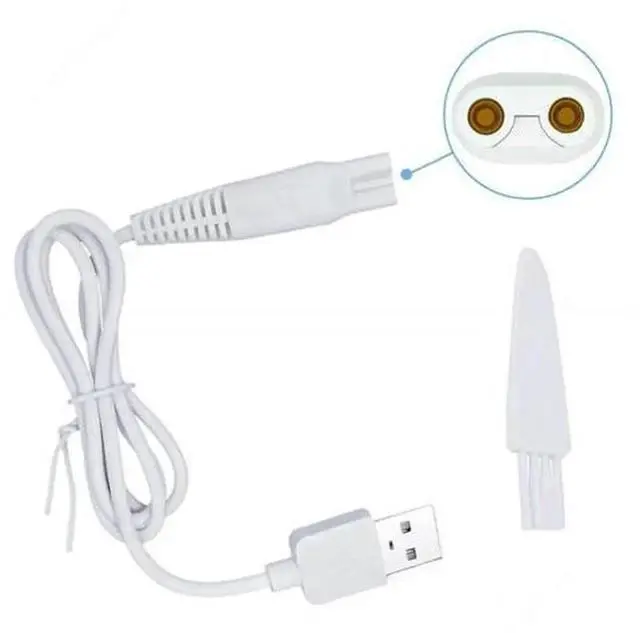 Main image of USB Charging Cable Replacement for Finishing Touch Ladies Shaver Trimmer, USB Power Charger Cord for Rechargeable Finishing Touch Body Women Shaver, Portable Charging Accessory