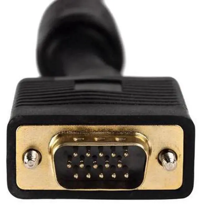 Alt view image 5 of 7 - Monoprice Super VGA Cable 10 Feet Black, Male to Male VGA Monitor Cable with Ferrite Cores & Gold-Plated Connectors, High Resolution VGA Cord for Monitors, Projectors, Desktops & Laptops