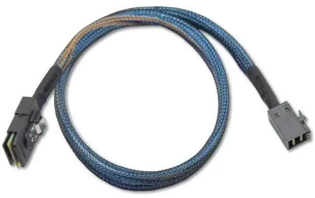 Alt view image 5 of 5 - High-Performance Mini SAS HD Cable, SFF-8643 to SFF-8087 Data Transfer Cord, 3.2 Feet Internal Server Storage Cable, Connect SAS RAID Controller to Hard Drive Backplane, 1 Pack