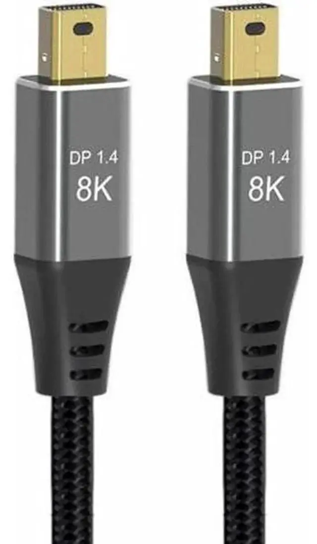 Alt view image 6 of 7 - DP-014 Mini DisplayPort 1.4 Cable, Mini DP to MiniDP Ultra-HD Video Cord, Supports 8K@60Hz, 4K@144Hz (7680×4320), Compatible with PC, Laptop, Monitor and HD Television
