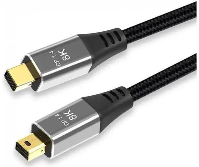 Alt view image 3 of 7 - DP-014 Mini DisplayPort 1.4 Cable, Mini DP to MiniDP Ultra HD Video Cable, Supports 8K@60Hz 7680×4320 & 4K@144Hz, High Refresh Rate Cord for PC, Laptop, Monitor and Television