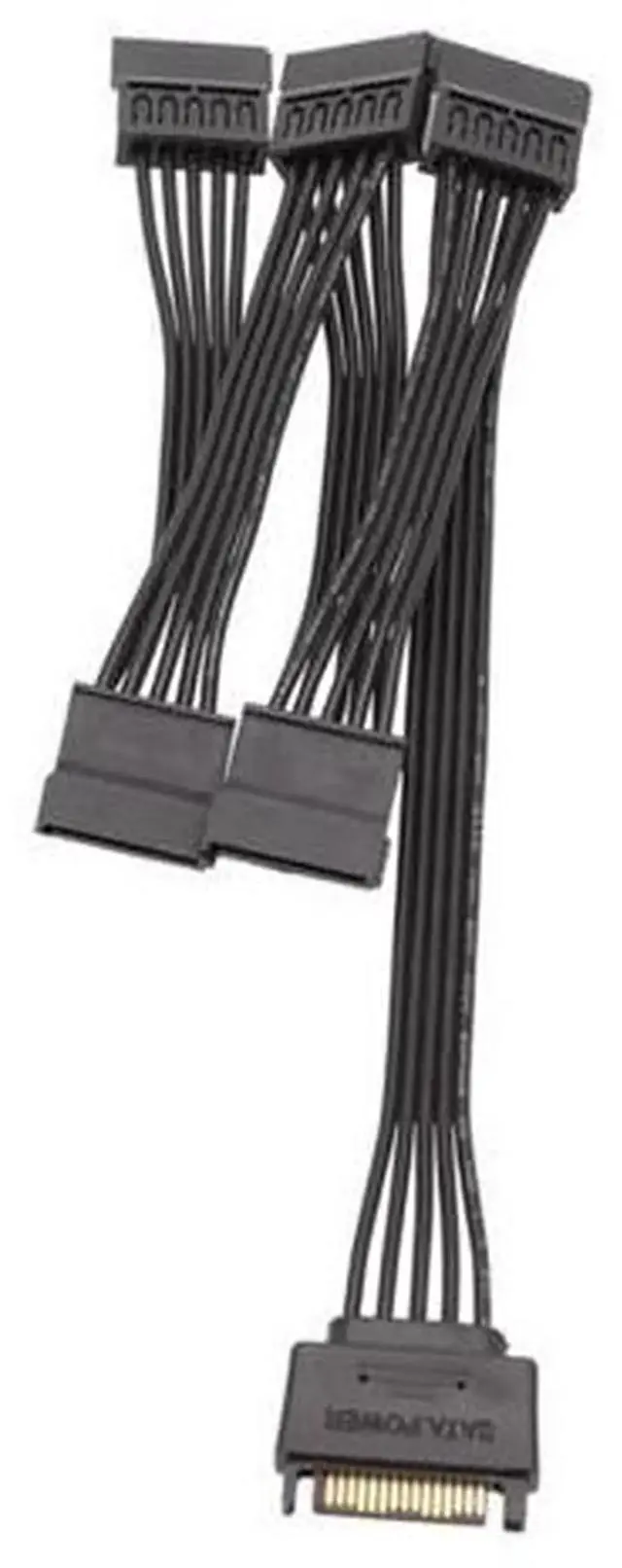 Main image of 60CM SATA 15Pin Power Y Splitter Extension Cable, 1 Male to 5 Female SATA Power Adapter Cord, Internal Hard Drive Power Expansion Cable for HDD, SSD, Optical Drives in Desktop PC