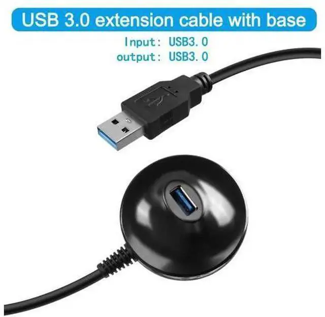 Alt view image 6 of 7 - 4.9FT USB 3.0 Extension Cable with Detachable Pedestal Stand, USB 3.0 Type-A Male to Female Extender Cord, 5Gbps Transfer Speed for WiFi Adapter, Flash Drive, Card Reader, Keyboard & Mouse