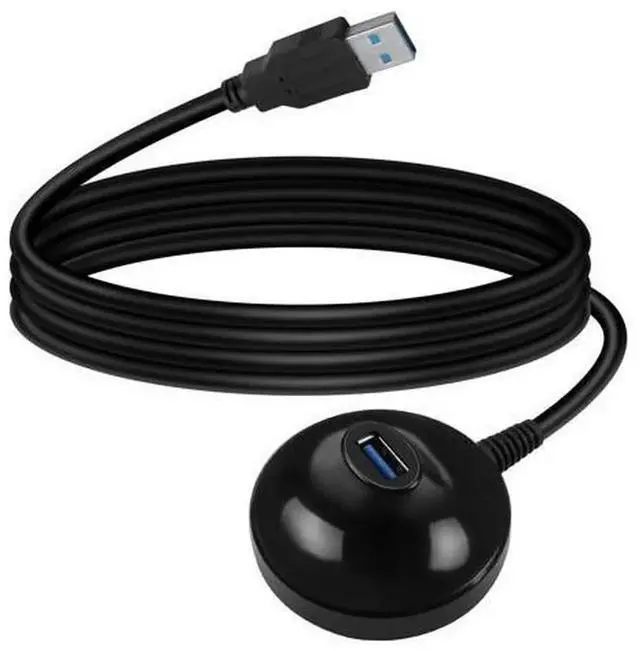 Main image of 4.9FT USB 3.0 Extension Cable with Detachable Pedestal Stand, USB 3.0 Type-A Male to Female Extender Cord, 5Gbps Transfer Speed for WiFi Adapter, Flash Drive, Card Reader, Keyboard & Mouse