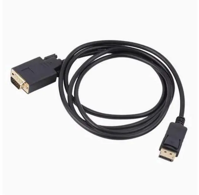 Main image of 1.8m DisplayPort to VGA Conversion Cable, DP Male to VGA Male HD Video Converter Cord, Built-in Chip DP to VGA Adapter Cable for PC Laptop Monitor Projector Display Video Connection