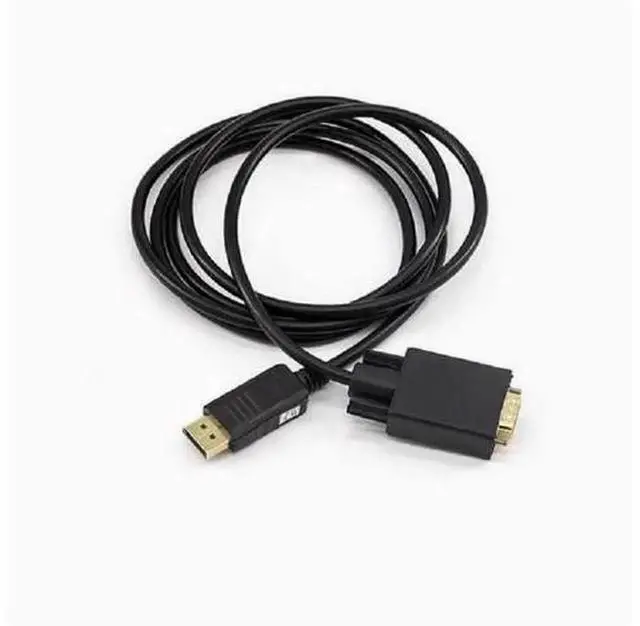 Alt view image 3 of 4 - 1.8m DisplayPort to VGA Conversion Cable, DP Male to VGA Male HD Video Converter Cord, Built-in Chip DP to VGA Adapter Cable for PC Laptop Monitor Projector Display Video Connection