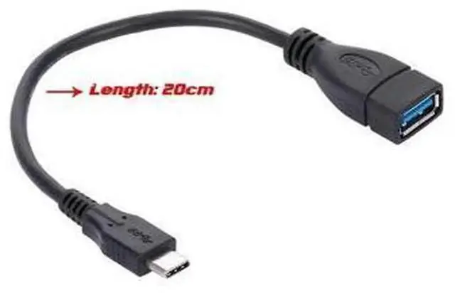 Alt view image 2 of 7 - 20cm Type-C Male to USB 3.0 Female OTG Adapter Cable, High Speed 5Gbps Data Transfer Cord, Portable USB-C to USB3.0 Converter for Smartphone, Laptop, Flash Drive, Digital Peripherals Connection
