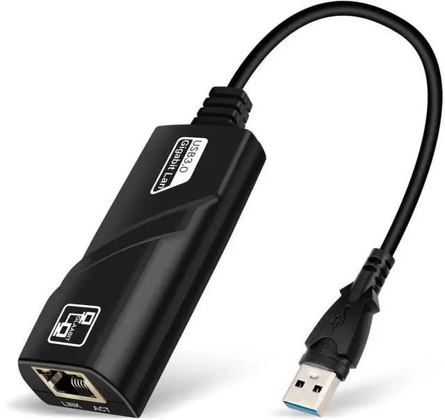 Main image of USB 3.0 to Gigabit Ethernet RJ45 LAN Network Adapter, 10/100/1000Mbps USB Ethernet Converter Compatible with MacBook, Laptop, Desktop PC, Supports Windows, Linux, Mac OS, Model:eokCXOY