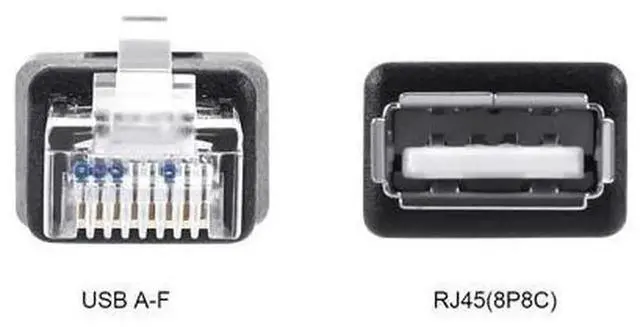 Alt view image 3 of 7 - USB to RJ45 Ethernet Adapter, USB 2.0 Type A Female to RJ45 Male Plug Network Converter Connector, Portable Wired LAN Adapter for Laptops, PCs and Devices Without Built-in Ethernet Port