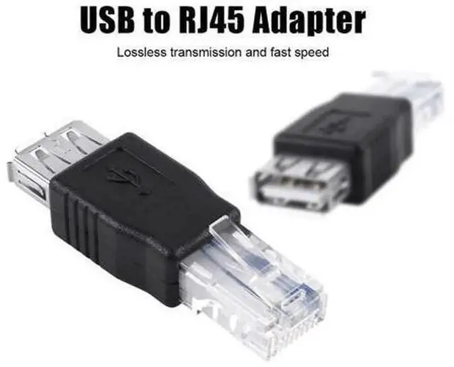 Alt view image 7 of 7 - USB to RJ45 Ethernet Adapter, USB 2.0 Type A Female to RJ45 Male Plug Network Converter Connector, Portable Wired LAN Adapter for Laptops, PCs and Devices Without Built-in Ethernet Port