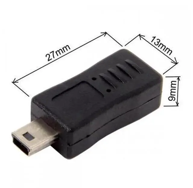 Alt view image 6 of 7 - 2 Pack Mini USB 2.0 Male to Micro USB Female & Micro USB Male to Mini USB Female Adapter, Bidirectional Mini / Micro USB Conversion Plug, USB 2.0 Connector for Old Digital Devices