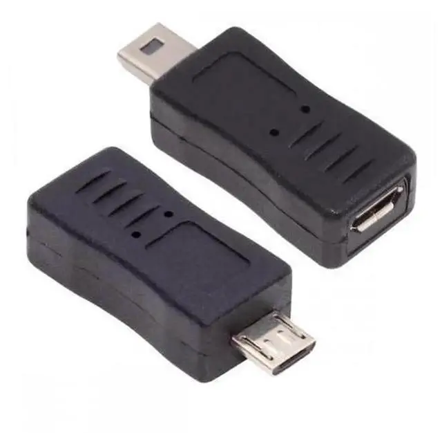 Alt view image 3 of 7 - 2 Pack Mini USB 2.0 Male to Micro USB Female & Micro USB Male to Mini USB Female Adapter, Bidirectional Mini / Micro USB Conversion Plug, USB 2.0 Connector for Old Digital Devices