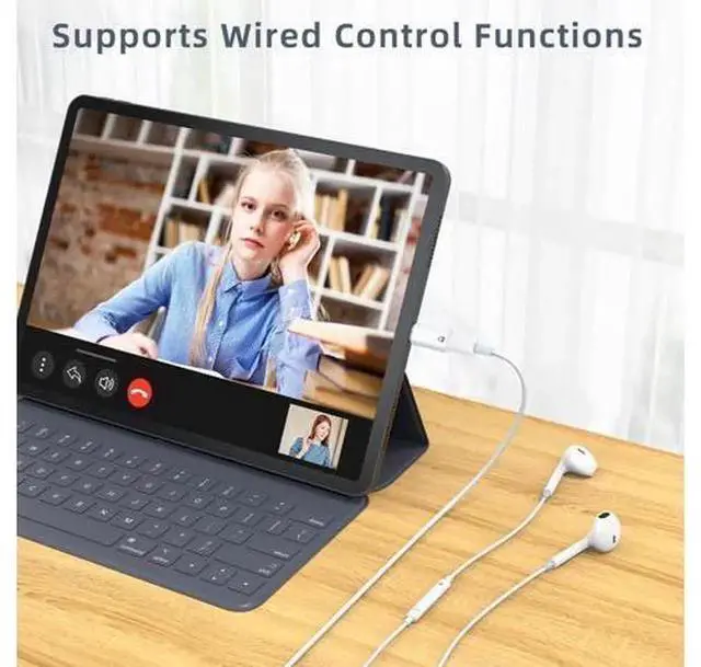 Alt view image 6 of 6 - 2Pack USBC to Lightning Earphone Audio Adapter Converter, USBC to Lightning Headphone Audio Dongle for iPhone16/15, iPad Pro/Air, MacBook, AudioOnly, Charging Function Not Supported