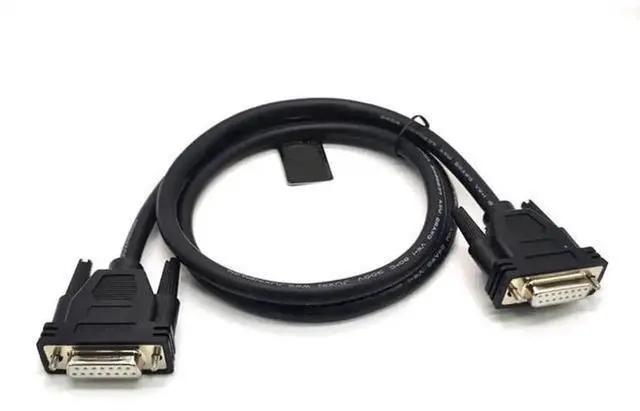 Alt view image 2 of 6 - 1M Industrial DB15 Female to Female Straight Cable, 2Row 15Pin DSub DB15 Extension Cord, for Industrial Equipment, CNC Controller, Game Port and Legacy Peripheral Connection
