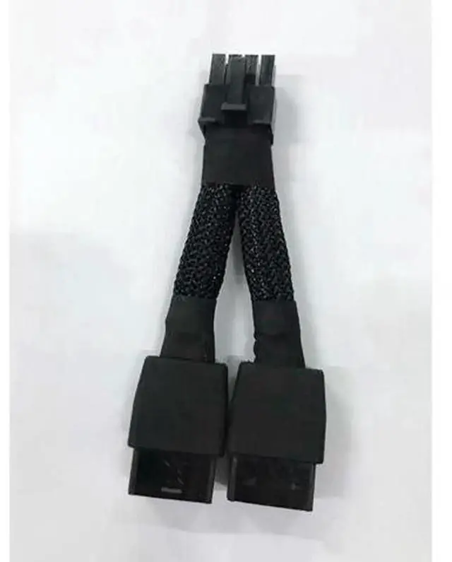 Main image of P/N 0301233000 GPU Power Cable, Single 8Pin to Dual 8Pin PCIe Power YSplitter Cord, Replacement Power Supply Cable Specially for NVIDIA RTX A6000 Professional Graphics Card