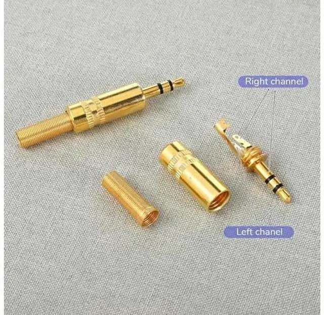 Alt view image 3 of 7 - 6 PCS 3.5mm Stereo Male Plug, 1/8 Inch SolderType Headphone Audio Jack Connector, Replacement Repair Plug for Damaged Earphone Cables, DIY Custom Audio Cable Assembly & Audio Equipment Maintenance