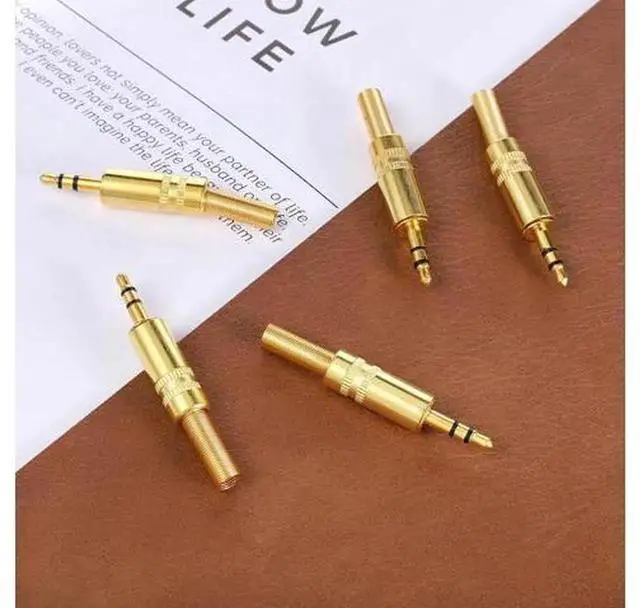 Alt view image 4 of 7 - 6 PCS 3.5mm Stereo Male Plug, 1/8 Inch SolderType Headphone Audio Jack Connector, Replacement Repair Plug for Damaged Earphone Cables, DIY Custom Audio Cable Assembly & Audio Equipment Maintenance