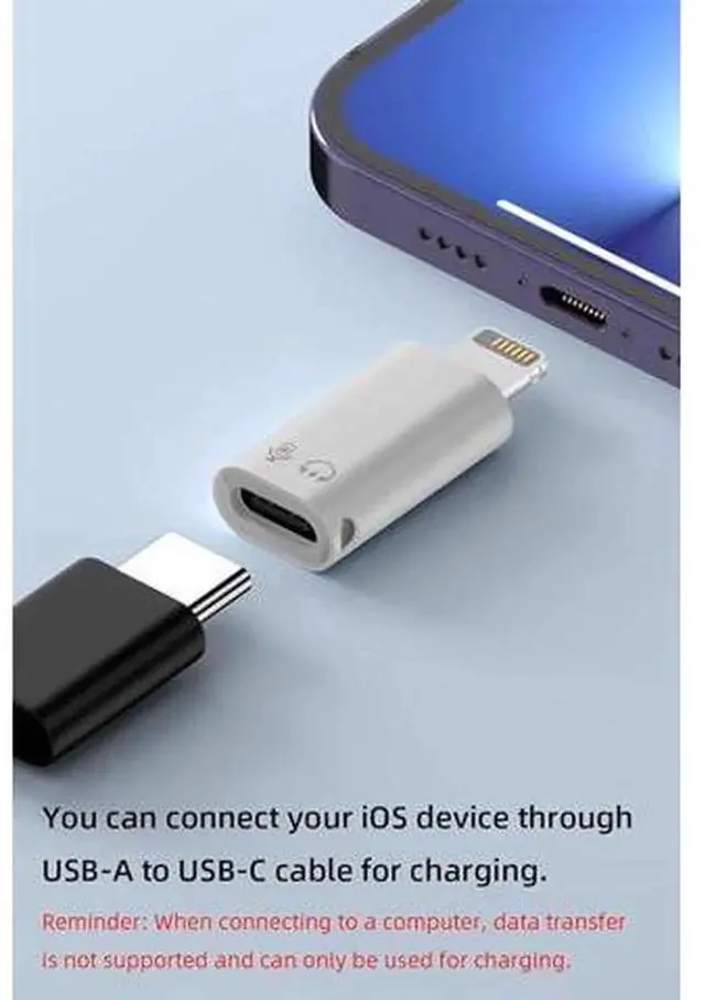 Alt view image 2 of 2 - 2 Pack USBC & USB 3.0 Female to Lightning Male OTG Adapter for iPhone iPad, OTG Converter for Card Reader, U Disk, Keyboard, Mouse, Lavalier Microphone and Digital Headphones Peripherals
