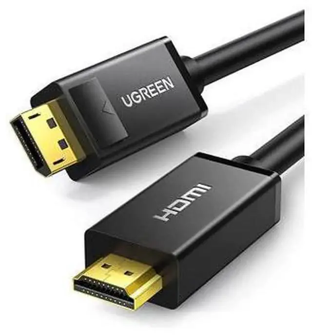 Main image of UGREEN 15FT UniDirectional 4K UHD DisplayPort to HDMI Cable, DP Source to HDMI Display Video Cord for Desktop Laptop, HDTV, Monitor, Projector, Supports 4K@30Hz AudioVideo Synchronized Output