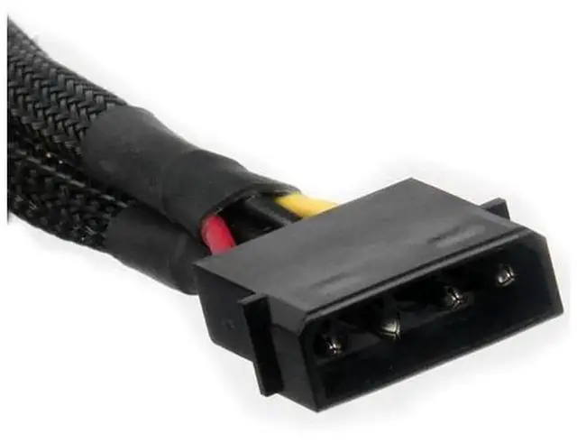 Alt view image 4 of 4 - 4Pin Male IDE Molex to Dual 15Pin Female SATA Power Splitter CableN33R, Molex to 2Way SATA Power Converter Adapter Cord for HDD, SSD, Optical Drive Internal PC Power Supply Expansion