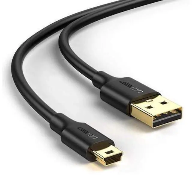 Main image of UGREEN 6FT Mini USB 2.0 Cable, MiniB Charging & Data Sync Cord Compatible with Garmin Nuvi GPS, SatNav, Dash Cam, Digital Camera, PS3 Controller, External Hard Drive, GoPro Hero 3+, PDA Devices