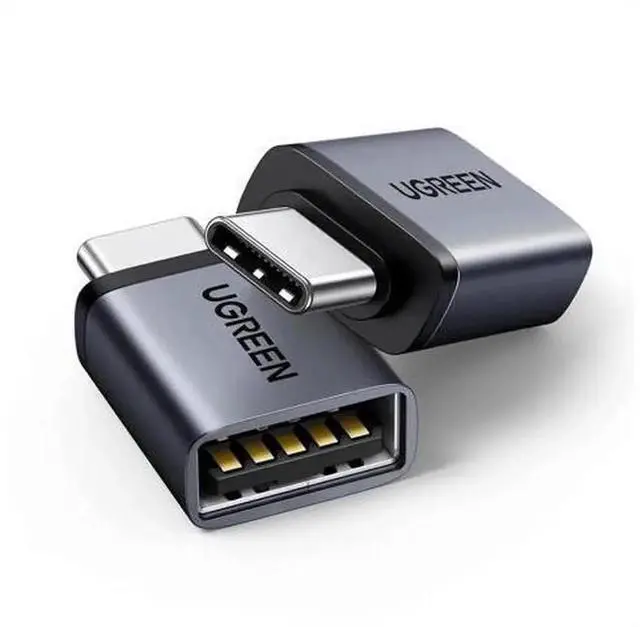 Main image of UGREEN USBC to USBA 3.2 Gen2 10Gbps OTG Adapter 2Pack, TypeC Male to USBA Female Converter for iPhone 17 Pro Max 16 15, MacBook Air, iMac, iPad, Galaxy Tab S9, S25
