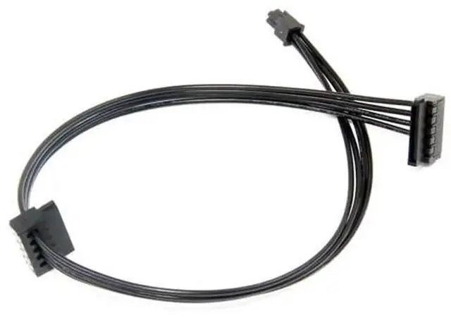Main image of Small 5mm Mini 4Pin to 2Port 15Pin SATA Power Extension Cable 45cm, Dedicated Motherboard HardDrive Power Cord for Lenovo M410, M415, B415, 510SA, Supports 2PCS SATA HDD SSD Storage Upgrade