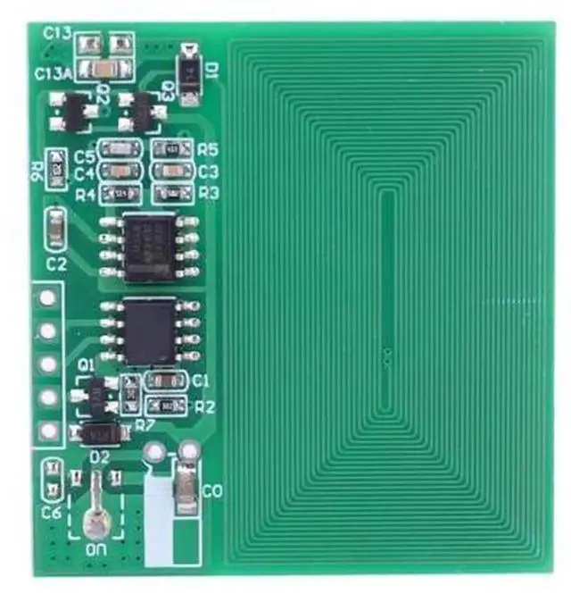 Main image of 3.35V RFID IC Reader Wireless Module, UART Interface Builtin Antenna IC KEY Card Reader Module, RDM6300 Compatible Output for Arduino MCU DIY Access Control Project