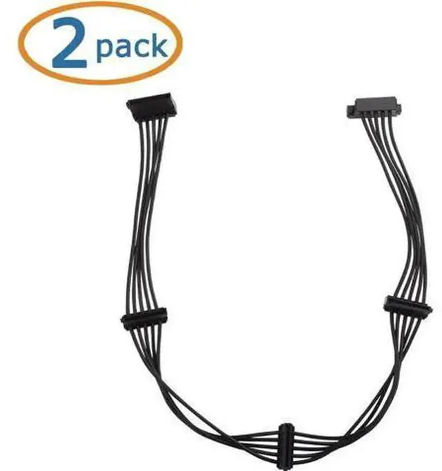 Alt view image 2 of 5 - Cable Matters 2Pack 15Pin SATA to 4Port SATA Power Splitter Cable 18 Inches, 1to4 SATA Power Splitter Cord for Desktop PC HDD SSD Optical Drive Internal Power Supply Expansion